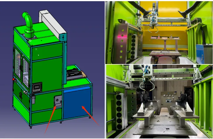 AU416-2 HG 激光切割料把设备