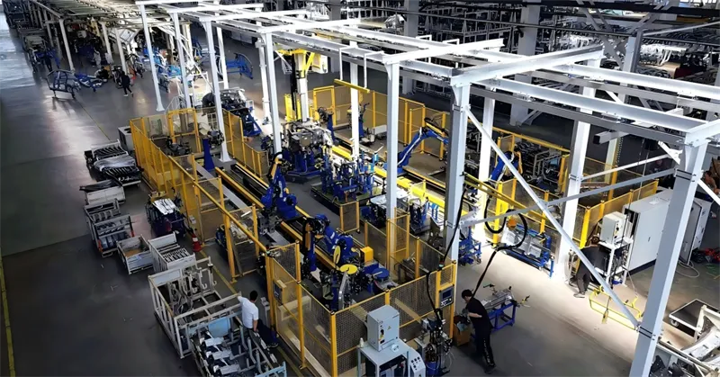 T77车身前部地板-自动总成柔性焊接线