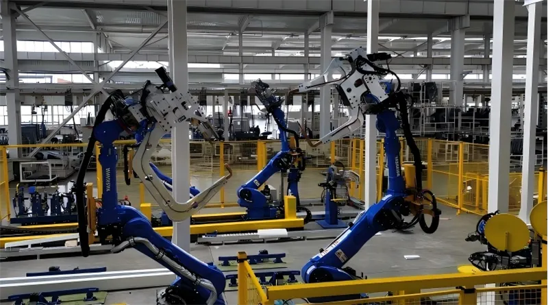 T77车身前部地板-自动总成柔性焊接线